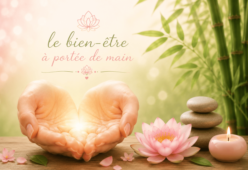 Le bien-être à portée de main avec Lydie Bien-Être : massages, soins énergétiques et accompagnement bien-être.